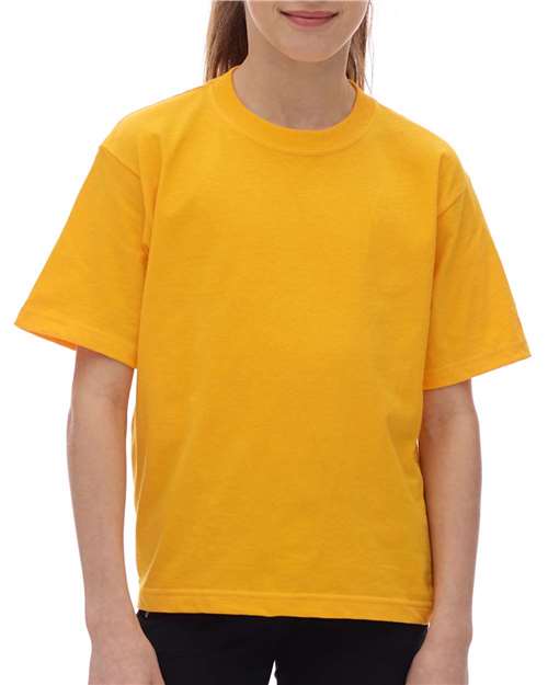 Youth Gold Soft Touch T-Shirt - Gold Gold XL T-Shirts