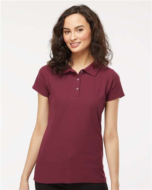 Women's Soft Touch Polo Maroon Sport Shirts