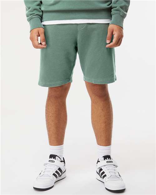 Pigment-Dyed Fleece Shorts Pigment Alpine Green Fleece