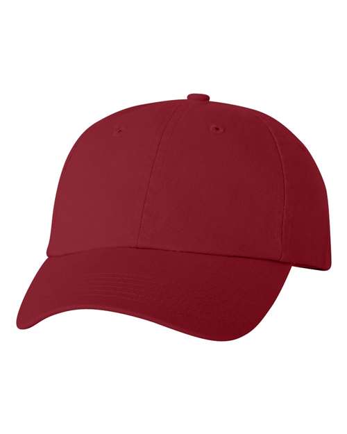 Adult Bio - Washed Classic Dad Hat - Cardinal / Adjustable