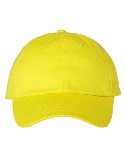 Adult Bio - Washed Classic Dad Hat - Neon Yellow