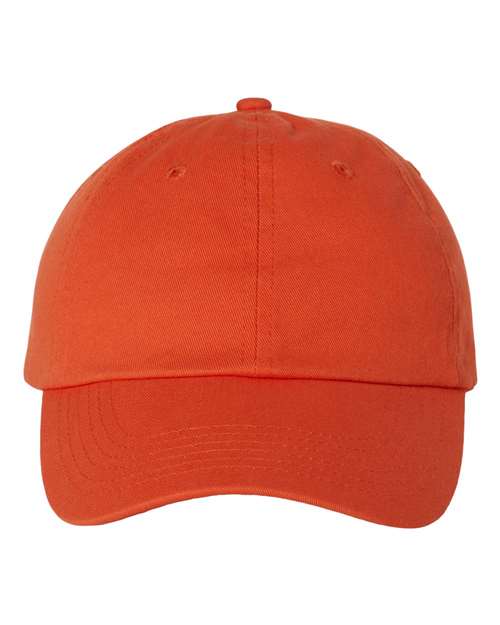 Adult Bio - Washed Classic Dad Hat - Orange / Adjustable