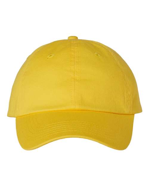 Adult Bio - Washed Classic Dad Hat - Yellow / Adjustable