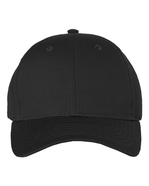 Adult Cotton Twill Cap - Black / Adjustable