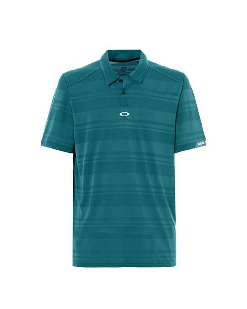 Aero Stripe Jacquard Polo - Balsam / S