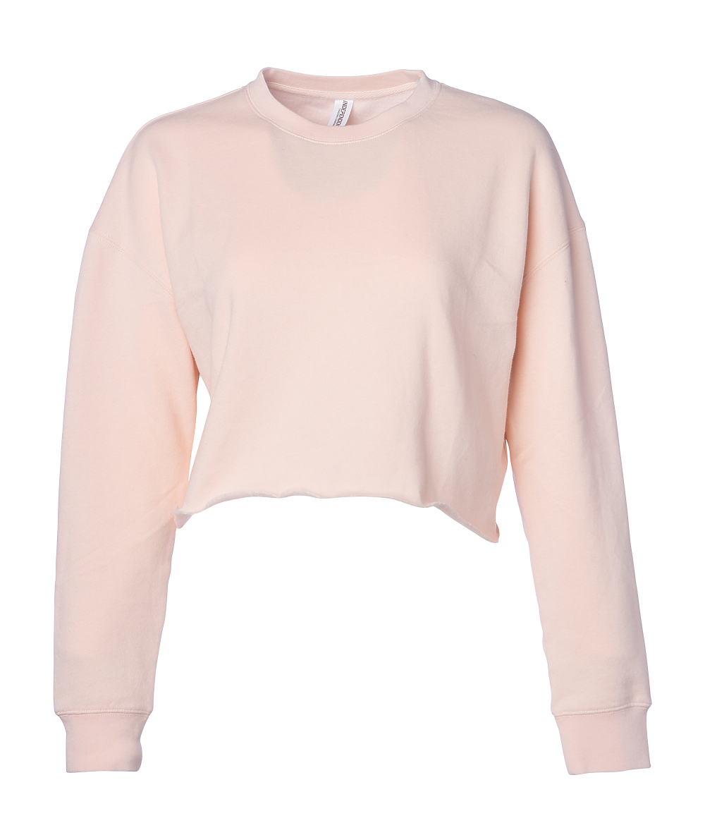 AFX24CRPC WOMEN’S LIGHTWEIGHT CROP CREW NECK - Blush / XS