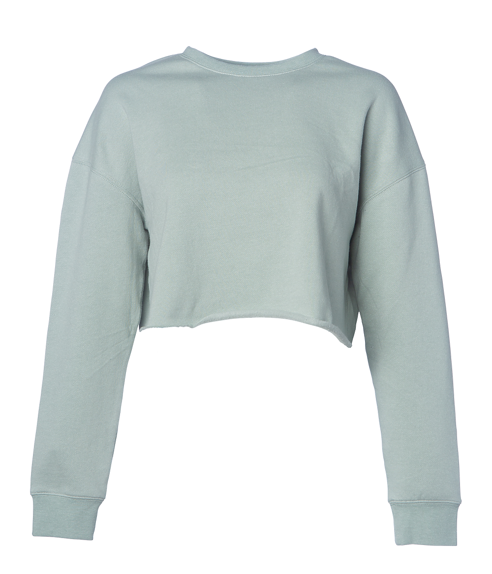 AFX24CRPC WOMEN'S LIGHTWEIGHT CROP CREW NECK Sage AFX BASIC FLEECE Chic Cropped Waist Top CREWS Customizable Crop Sweatshirt Embroidery Compatible Sweatshirt Fashion-Forward Fleece INDEPENDENT Independent Crop Crew Neck Lightweight Fleece Crop Top Premium Cotton Blend Fleece Screen Printing Friendly Top Soft Print-Ready Apparel WOMEN Women's Crop Crew Neck