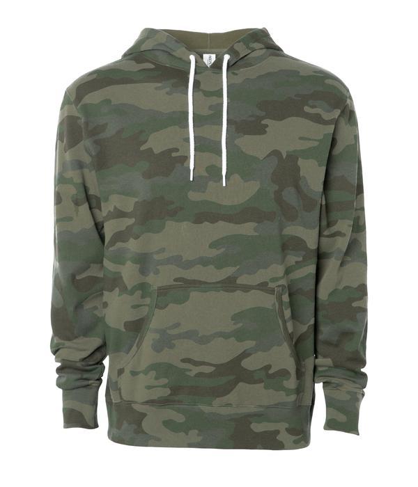 AFX90UN - Unisex Pullover Hooded Sweatshirt Forest Camo AFX AFX90 AFX90UN BASIC FLEECE camo hoodie INDEPENDENT MEN PULLOVERS shsdparentproduct UNISEX WOMEN