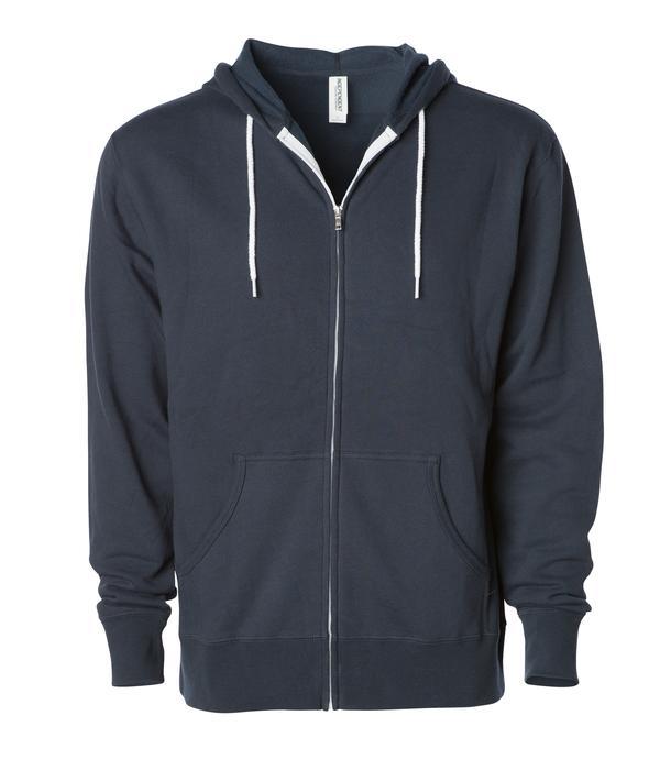 AFX90UNZ Unisex Zip Hooded Sweatshirt - Slate Blue / XS ZIPS