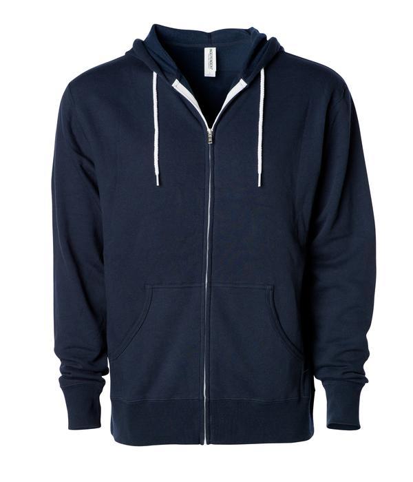 AFX90UNZ Unisex Zip Hooded Sweatshirts - Classic Navy / XS