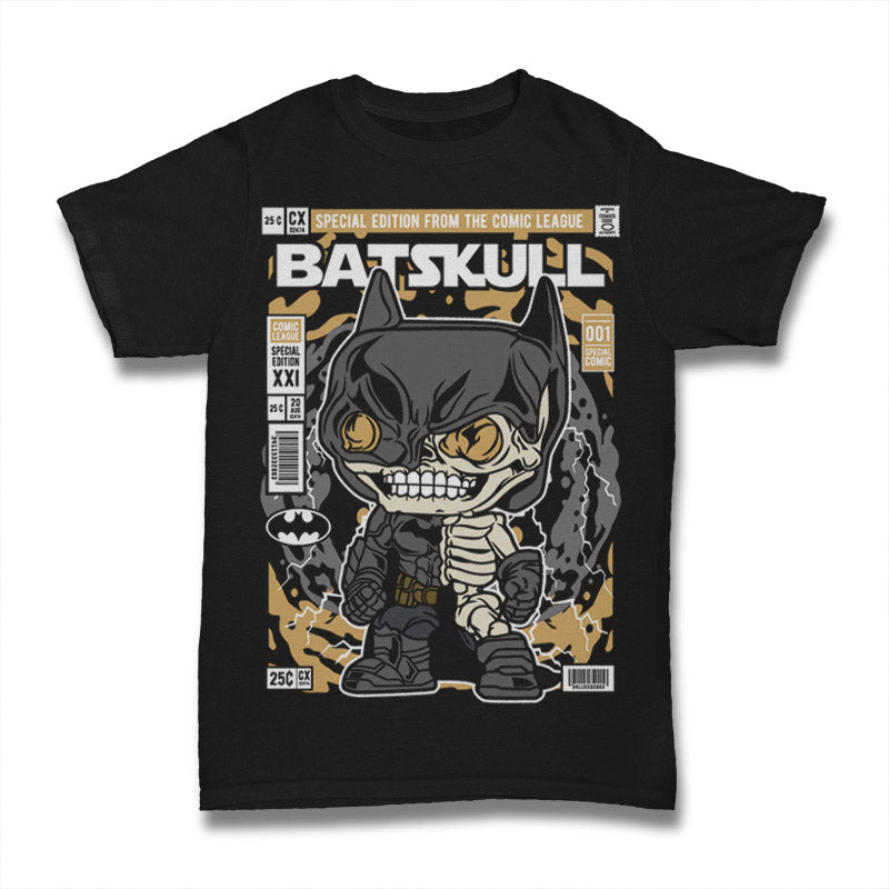 Bat Skull Funko Pop! Exclusive Comic Tee - Small / Adult T