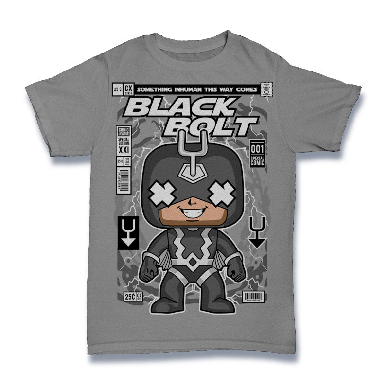 Black Bolt Funko Pop! Tee - Small / Adult T - Shirts