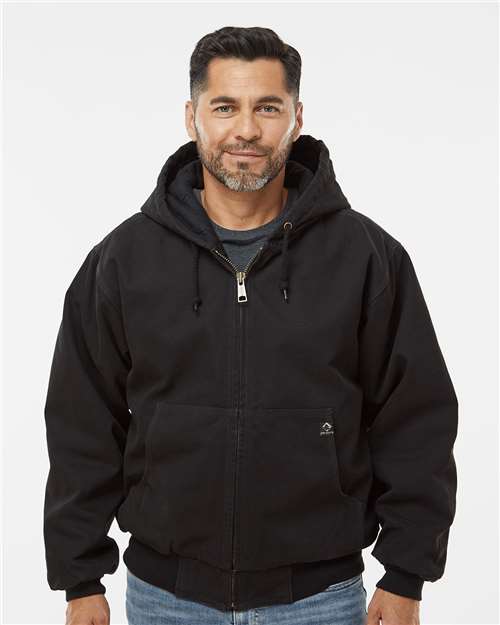 Cheyenne Boulder Cloth™ Hooded Jacket with Tricot Quilt Lining Black DRI DUCK Outerwear