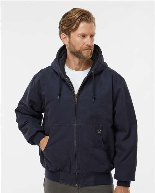 Cheyenne Boulder Cloth™ Hooded Jacket with Tricot Quilt Lining Navy DRI DUCK Outerwear