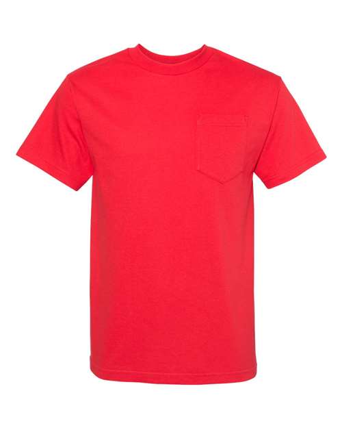 Classic Pocket T-Shirt Red ALSTYLE T-Shirts