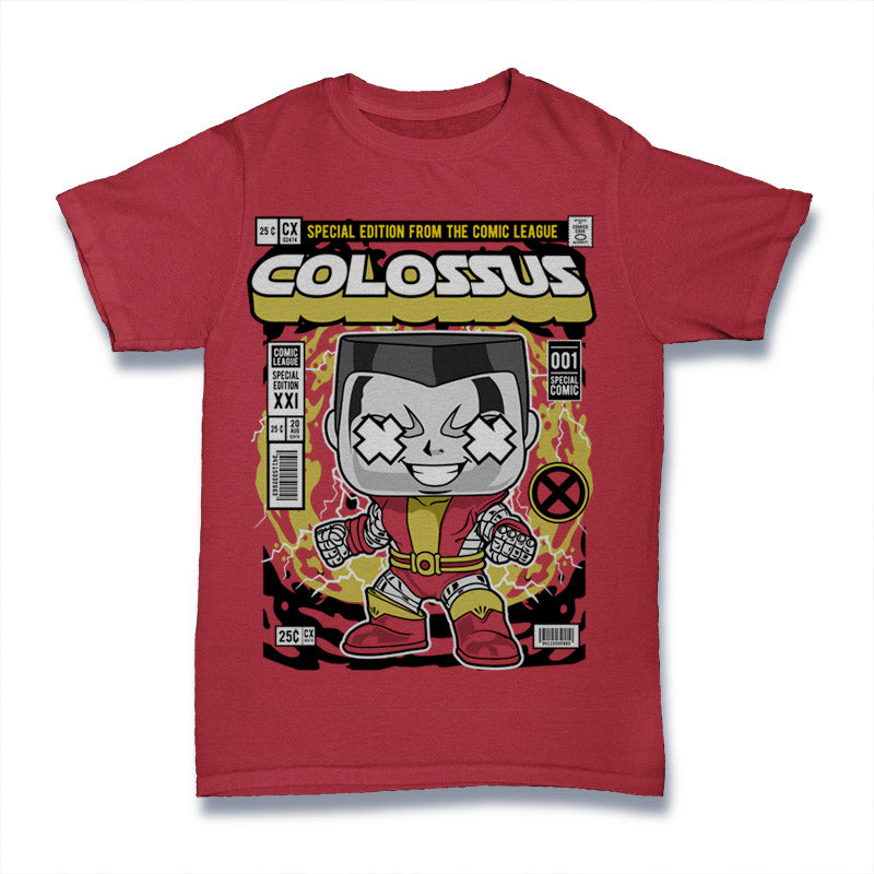 Colossus Metal Might Comic T-Shirt Adult Colossus T-Shirt Comic Graphics Fan Apparel Fan gear Fan Merchandise Funko Funko Pop Graphic Novel Fashion Mutant Hero Tee pop culture Pop Culture Clothing Superhero Clothing T-Shirt Toronto Apparel X-men