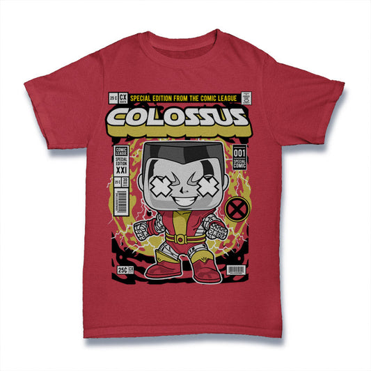 Colossus Metal Might Comic T-Shirt Adult Colossus T-Shirt Comic Graphics Fan Apparel Fan gear Fan Merchandise Funko Funko Pop Graphic Novel Fashion Mutant Hero Tee pop culture Pop Culture Clothing Superhero Clothing T-Shirt Toronto Apparel X-men