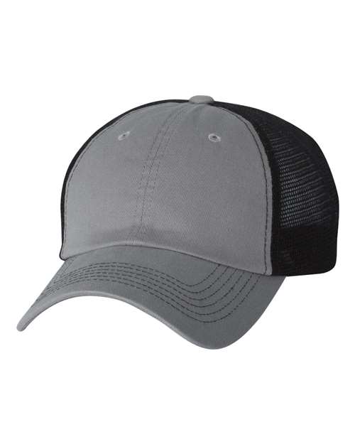 Contrast - Stitch Mesh - Back Cap - Grey/ Black / Adjustable