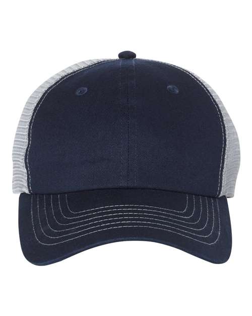 Contrast - Stitch Mesh - Back Cap - Navy/ Grey / Adjustable