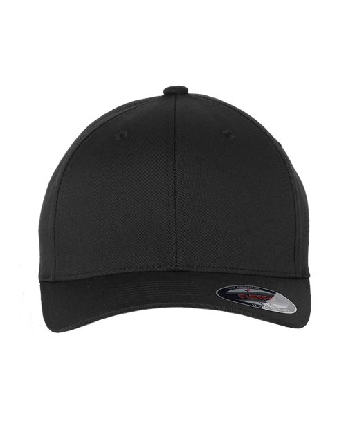 Cotton Blend Cap Black Flexfit Headwear