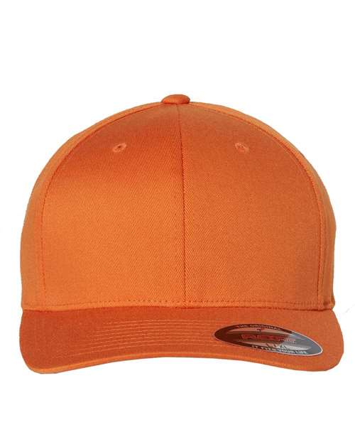 Cotton Blend Cap Orange Flexfit Headwear