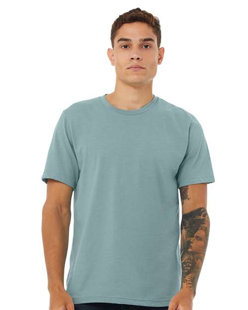 CVC Jersey Tee - Heather Blue Lagoon Heather Blue Lagoon BELLA + CANVAS T-Shirts