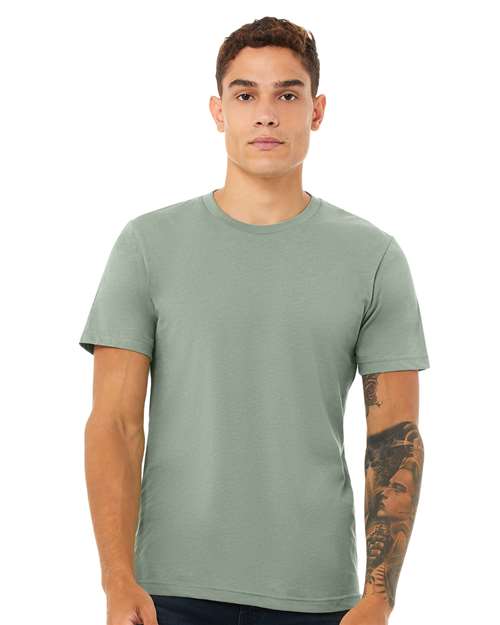 CVC Jersey Tee - Heather Sage Heather Sage BELLA + CANVAS T-Shirts