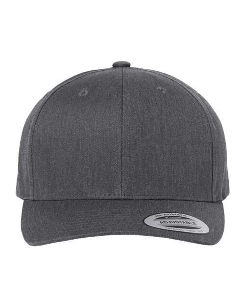 CVC Snapback Cap Dark Heather Grey Adjustable Headwear YP Classics