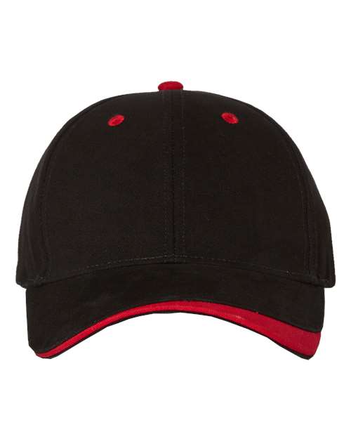 Dominator Cap Black Red Adjustable Headwear Sportsman