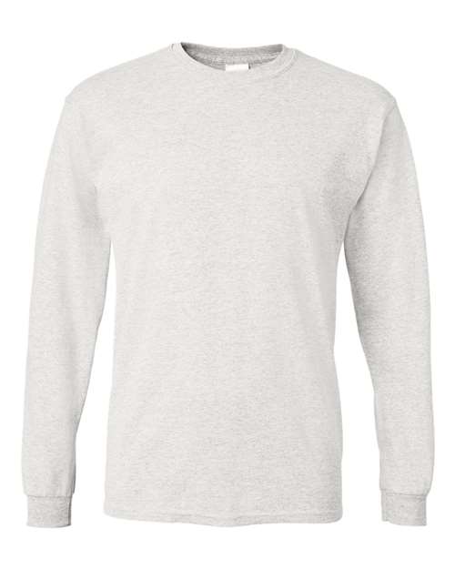 DryBlend® 50/50 Long Sleeve T-Shirt Ash Gildan T-Shirts - Long Sleeve