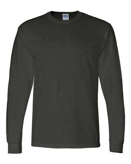 DryBlend® 50/50 Long Sleeve T-Shirt Forest Green Gildan T-Shirts - Long Sleeve