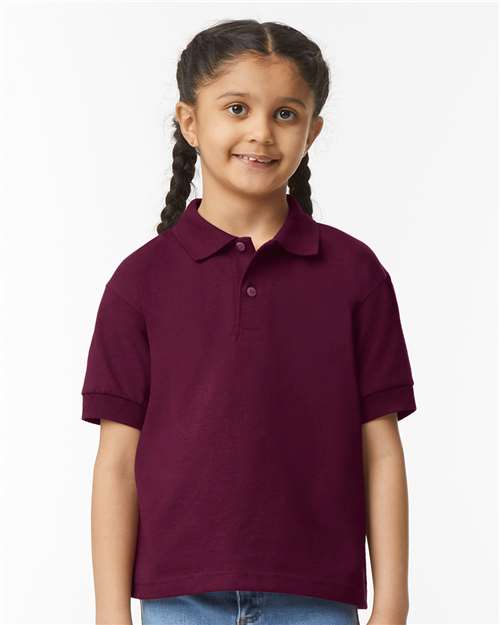 DryBlend® Youth Jersey Polo - Maroon / S
