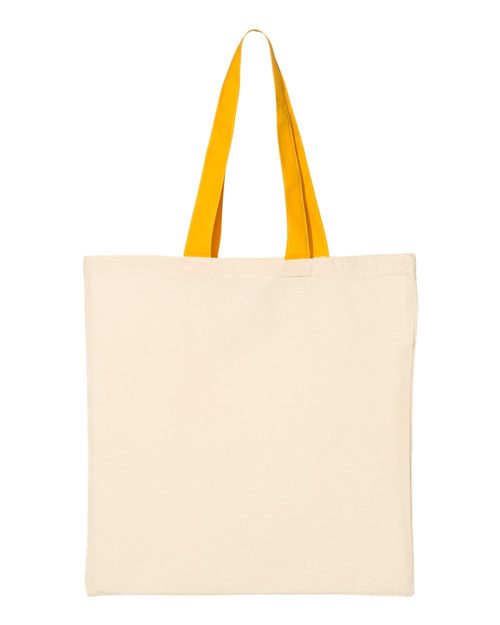Economical Tote with Contrast - Color Handles