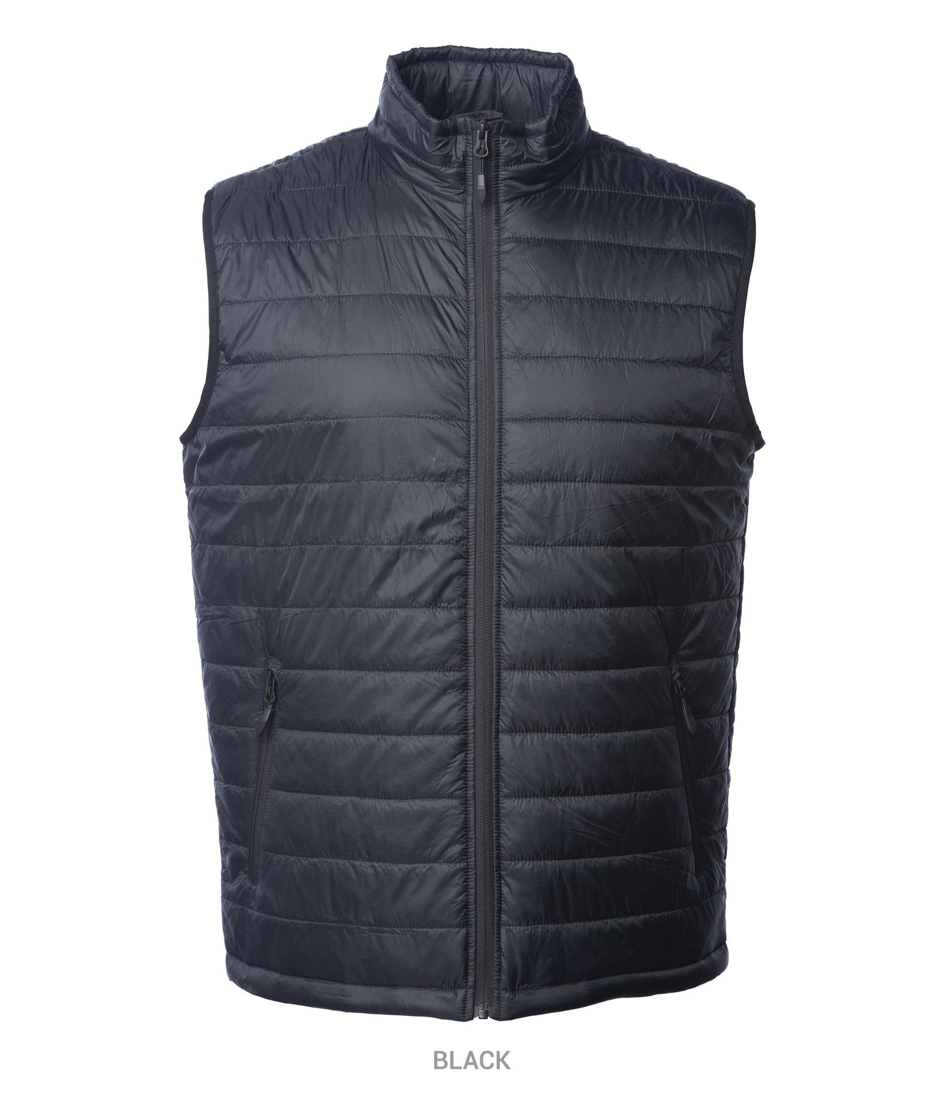 EXP120PFV - Men’s Hyper - loft Puffy Vest Black / XS ZIPS