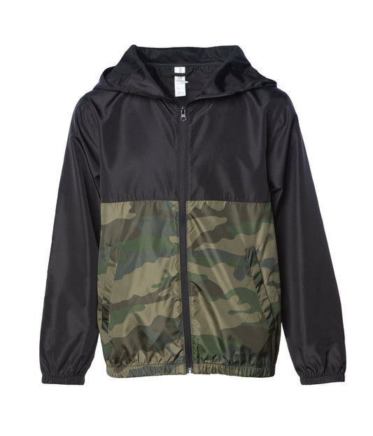 EXP24YWZ Youth Lightweight Windbreaker Jacket Black Forest Camo EXP24 EXP24YWZ EXPEDITION INDEPENDENT jacket OUTERWEAR windbreaker YOUTH ZIPS