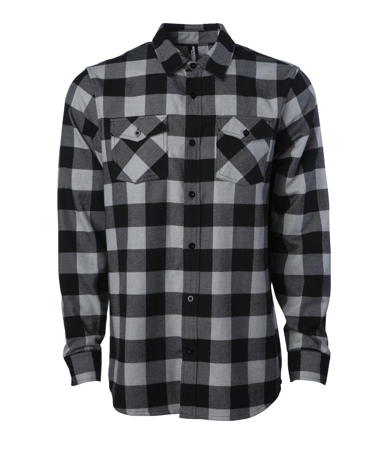 EXP50F - Men’s Flannel Shirt Grey Htr Black / XS