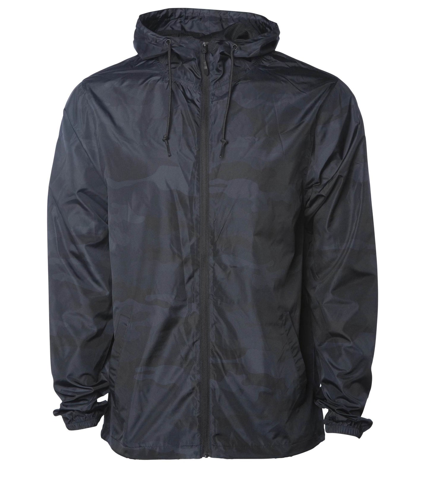 EXP54LWZ Lightweight Windbreaker Jacket - Black Camo / XS