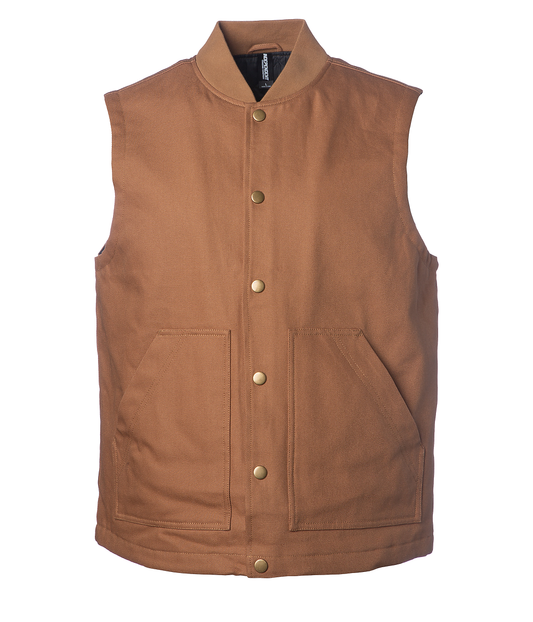 EXP560V Men’s Insulated Canvas Workwear Vest - Saddle