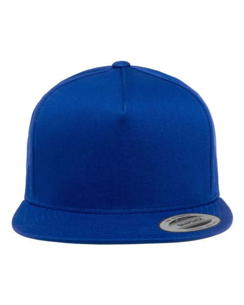 Five-Panel Cotton Twill Snapback Cap Headwear YP Classics