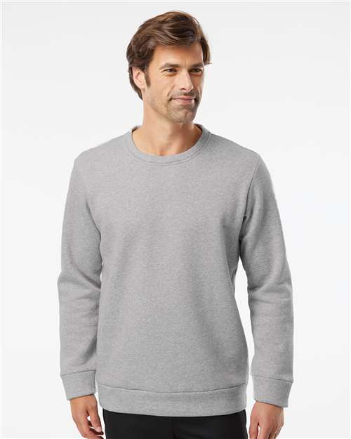 Fleece Crewneck Sweatshirt Grey Heather Adidas Fleece