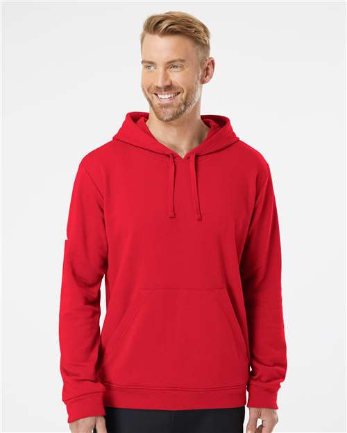 Fleece Hooded Sweatshirt - Red / XS