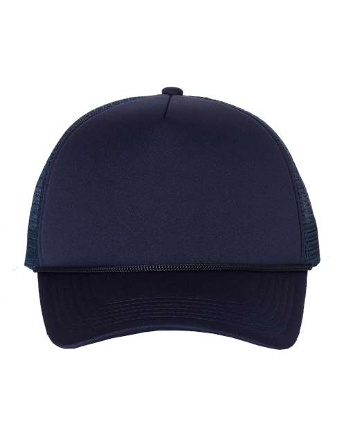 Foam Mesh - Back Trucker Cap - Navy/ Navy / Adjustable