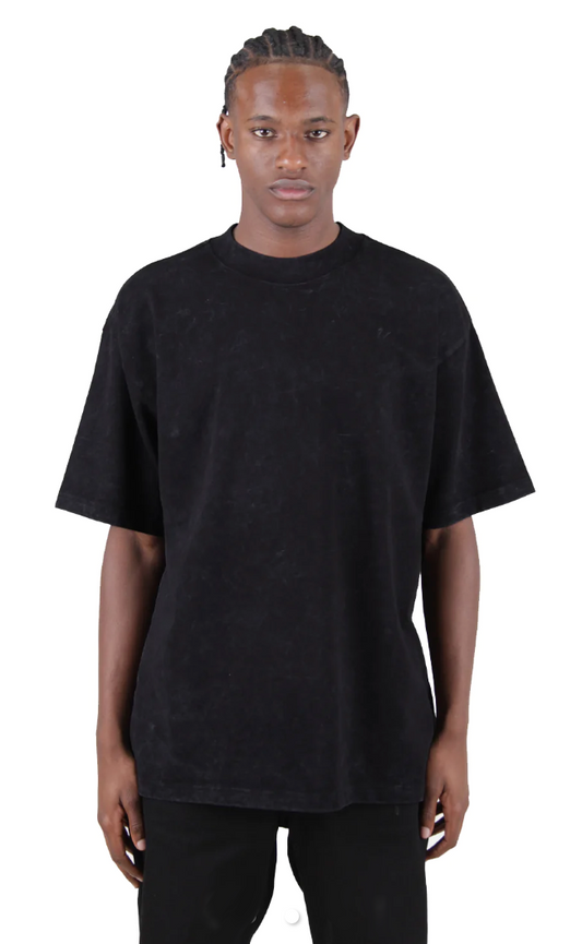 Garment Dye Designer Tee - 9.0 oz Black / XS t - shirt