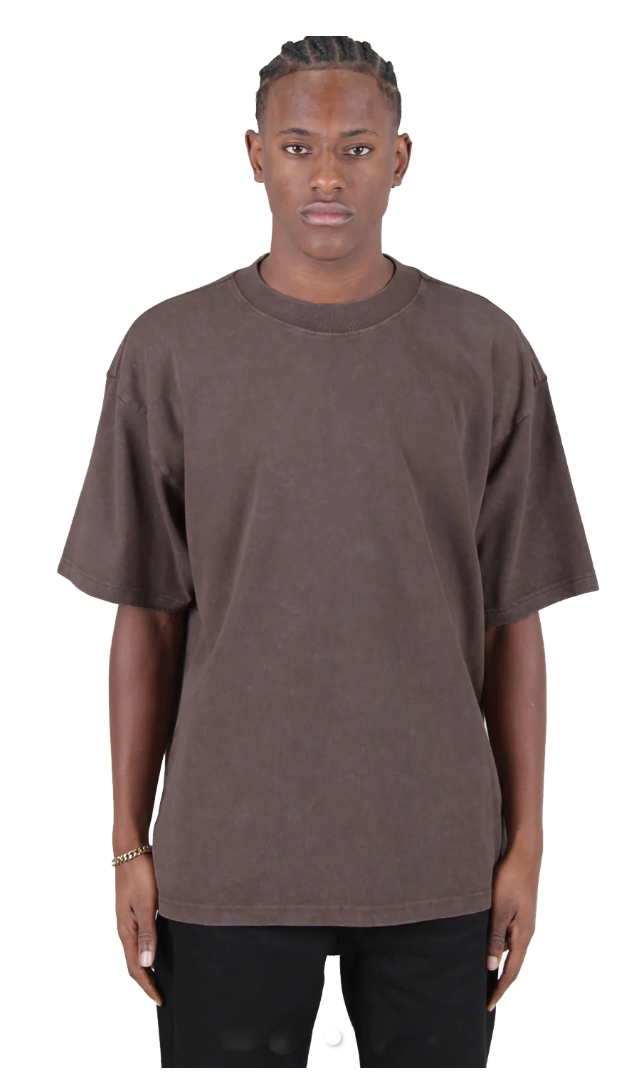 Garment Dye Designer Tee - 9.0 oz Mocha shaka Shaka Wear SHORT t-shirt t-shirts