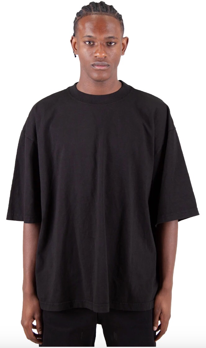 Garment Dye Drop Shoulder - 7.5 oz Black GARMENT DYES MEN TEE shaka Shaka Wear TEE TEES tshirts