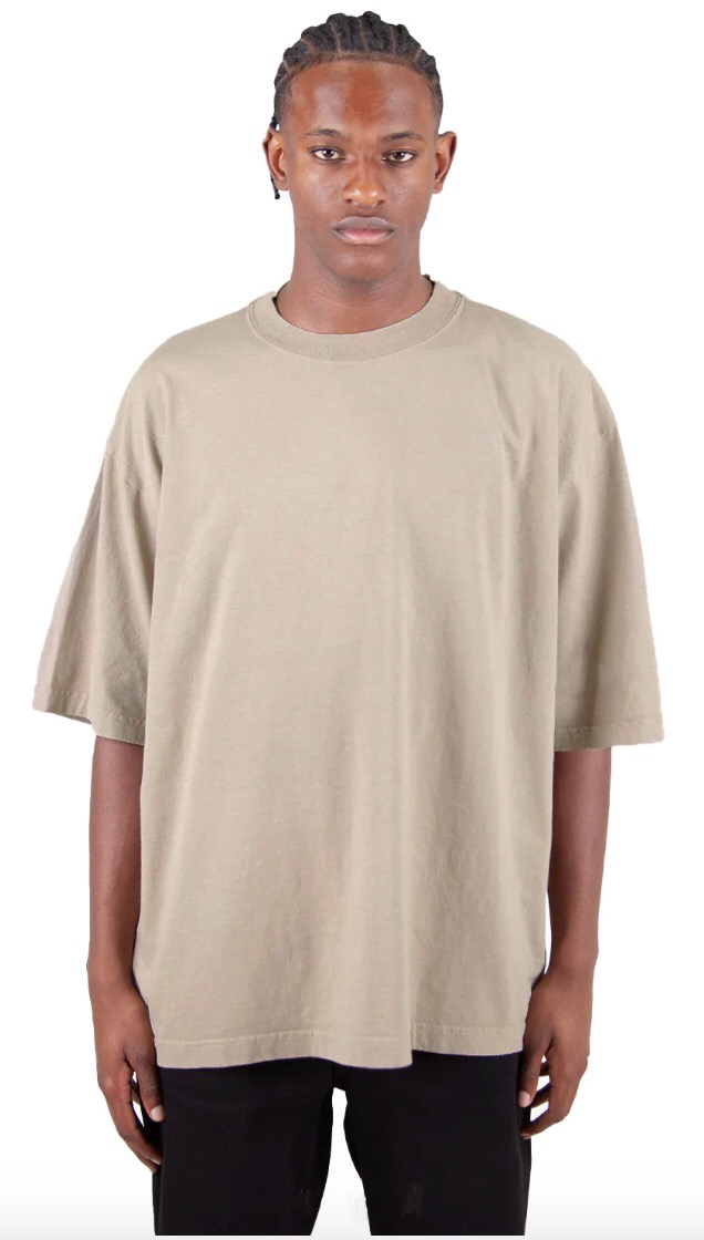 Garment Dye Drop Shoulder - 7.5 oz Oatmeal / XS T SHIRT