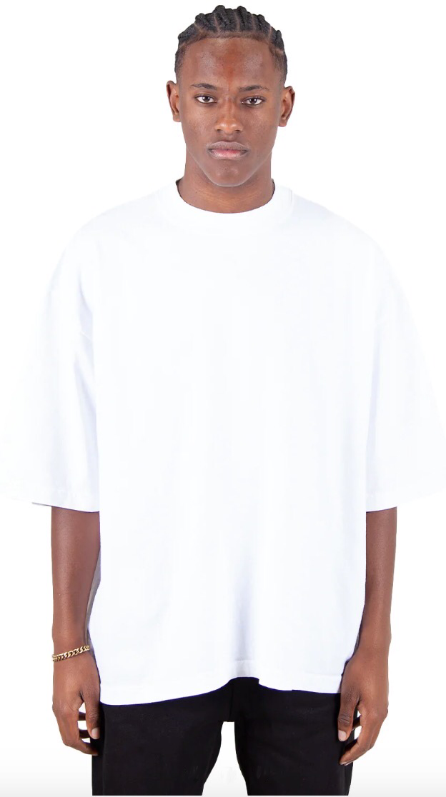 Garment Dye Drop Shoulder - 7.5 oz White GARMENT DYES MEN TEE shaka Shaka Wear TEE TEES tshirts