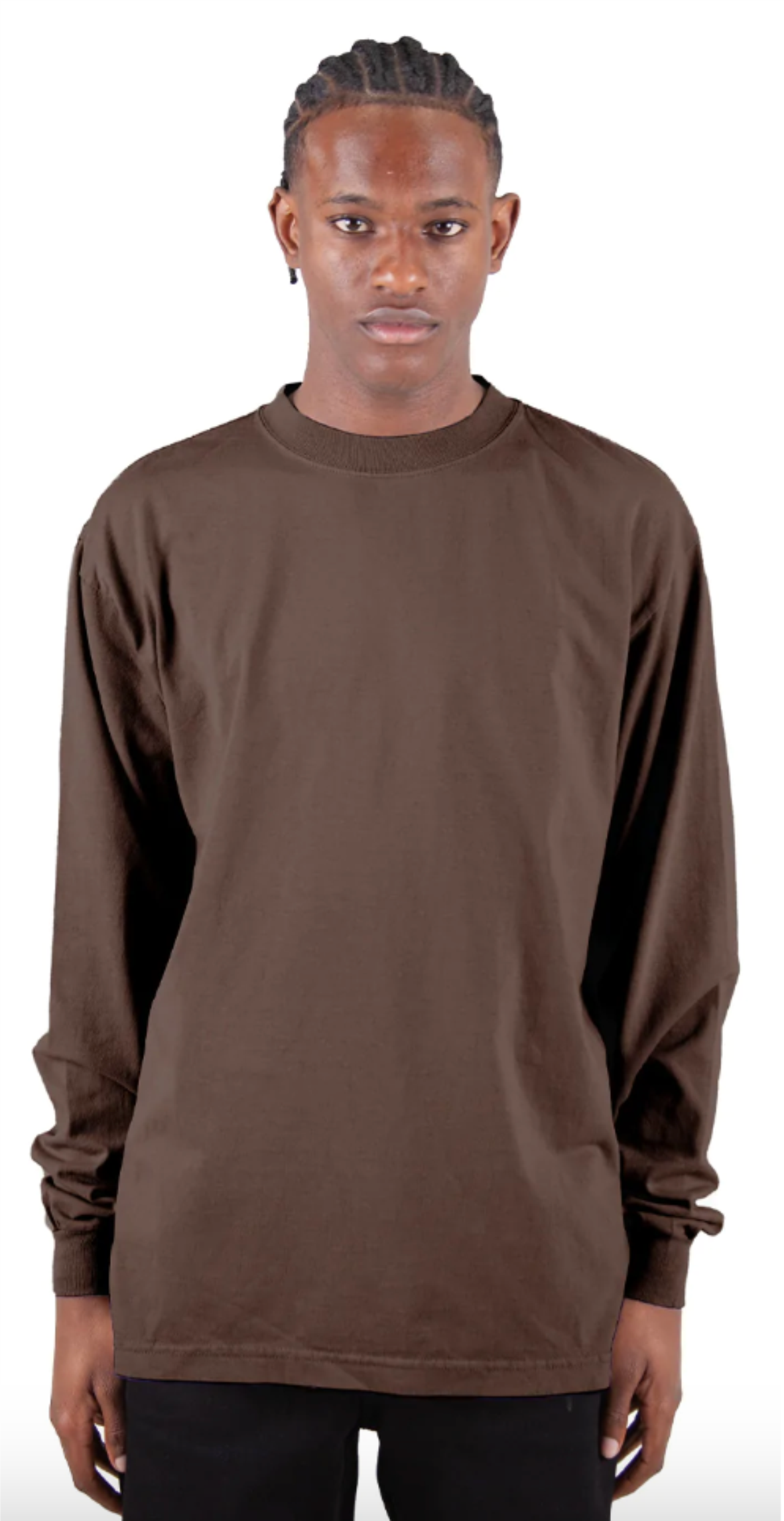 Garment Dye Long Sleeve - Mocha / S T SHIRT