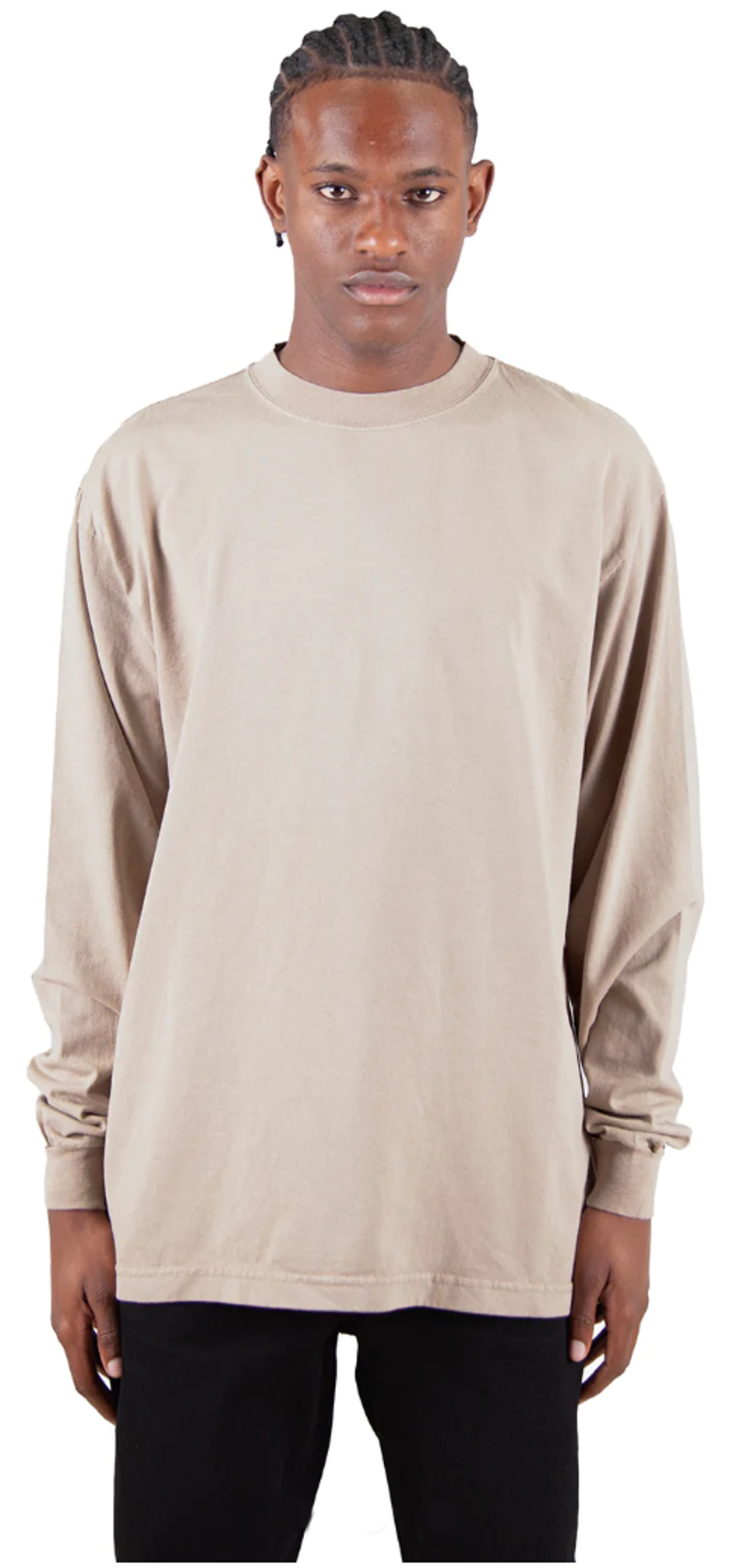 Garment Dye Long Sleeve - Oatmeal / S T SHIRT