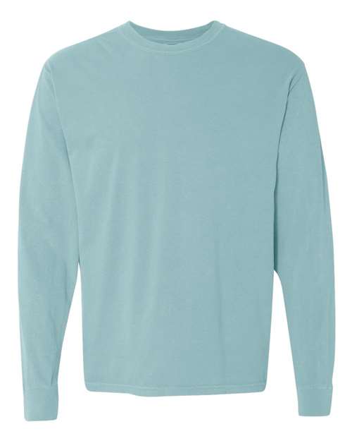 Garment - Dyed Heavyweight Long Sleeve T - Shirt - Chalky